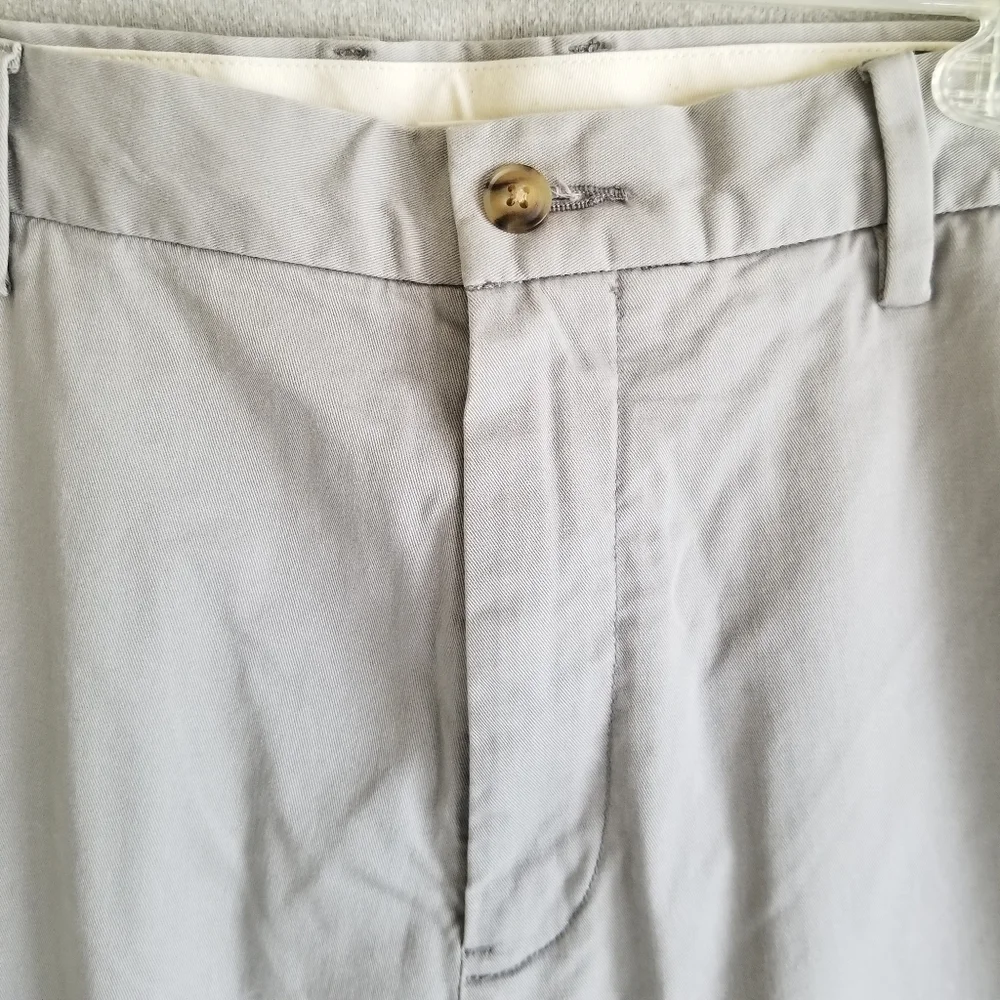 Polo Ralph‎ Lauren 35x32 Tan Classic Fit Flat Front Pants Chino Stretch